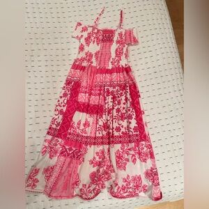 The Children's Place Pink and White Patchwork Dress